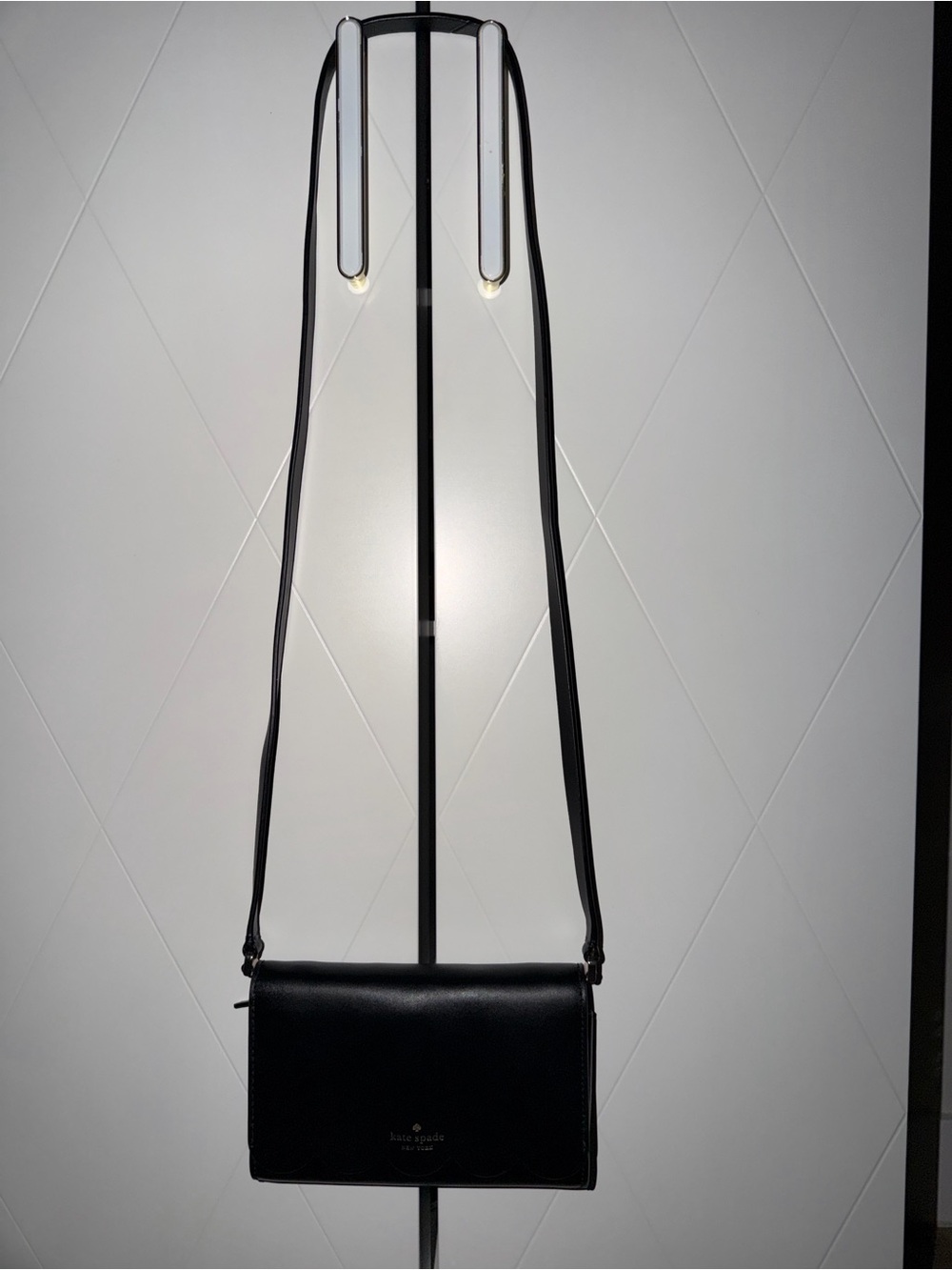 kate spade Black Pebbled Leather Crossbody Bag